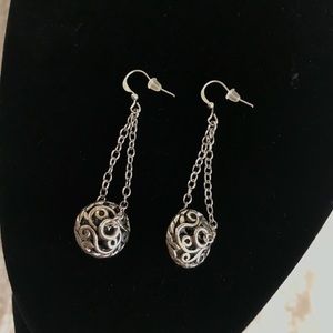 Silver Drop Earrings